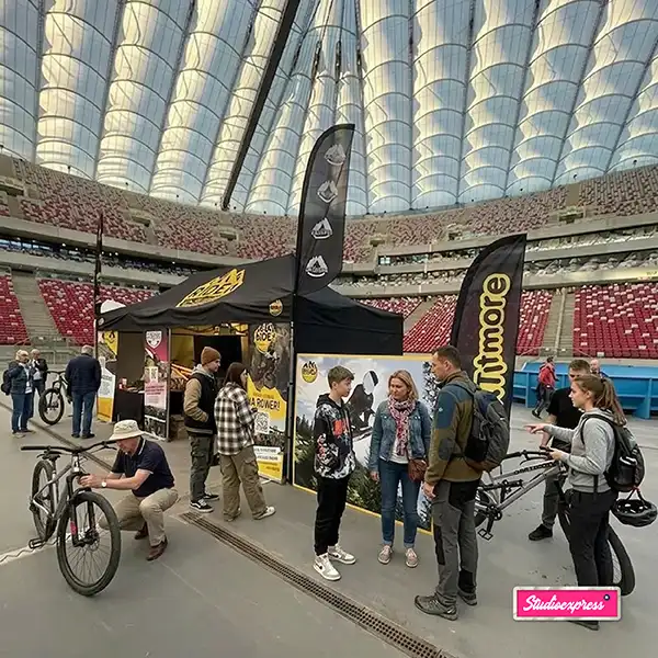 stoisko z namiotu 3x6 na stadionie narodowym