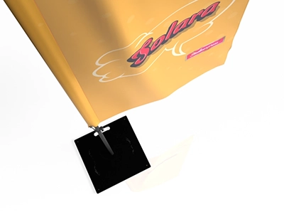 flaga reklamowa z podstawą metalową flaga reklamowa z podstawą metalową
