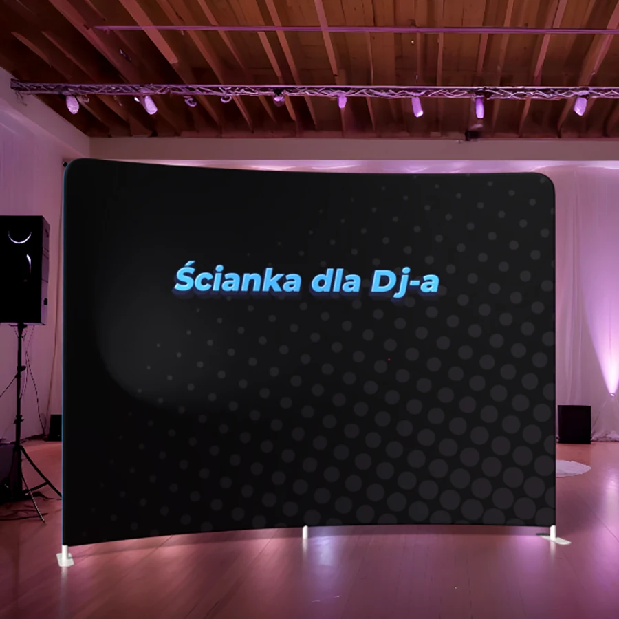 ścianka reklamowa Coleus dla dj-a na wesele
