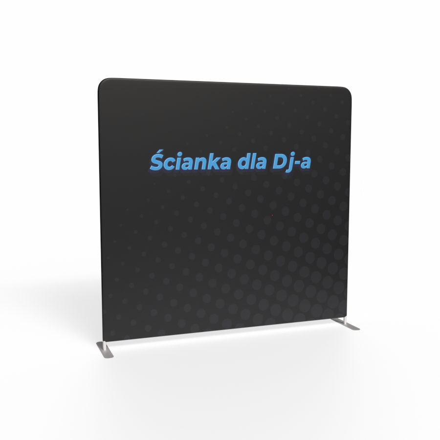 Ścianka Reklamowa Prosta dla DJ-a 240 x 230 cm | Edelweiss Druk Jednostronny