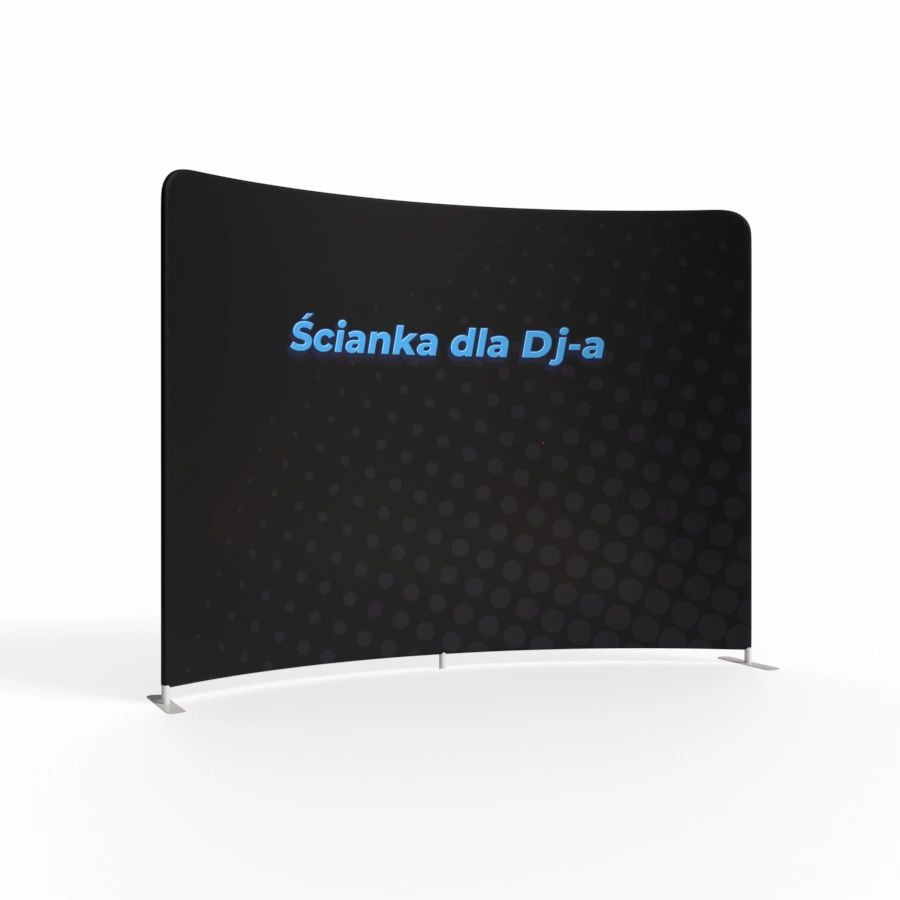 Ścianka Reklamowa Łukowa dla DJ-a 300x230 cm | Coleus Druk Dwustronny