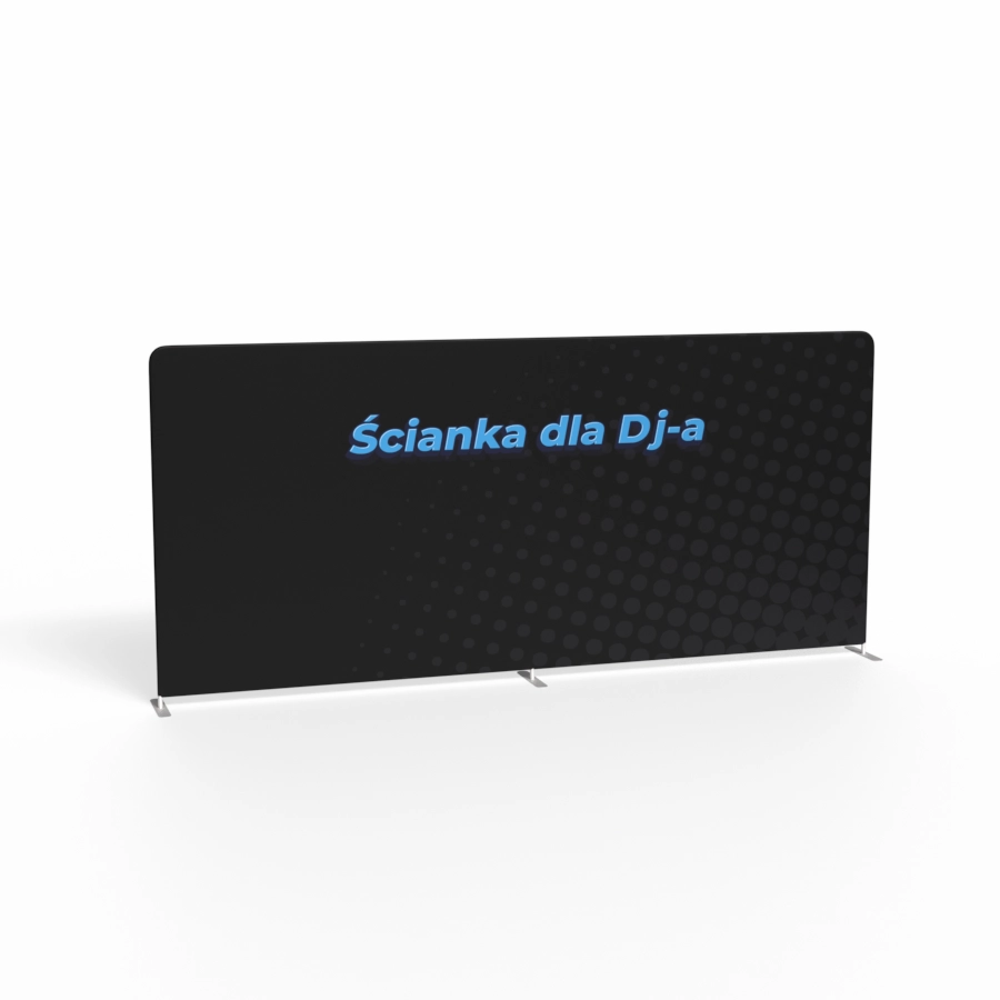 Ścianka Reklamowa Prosta dla DJ-a 400 x 230 cm | Edelweiss Druk Dwustronny 