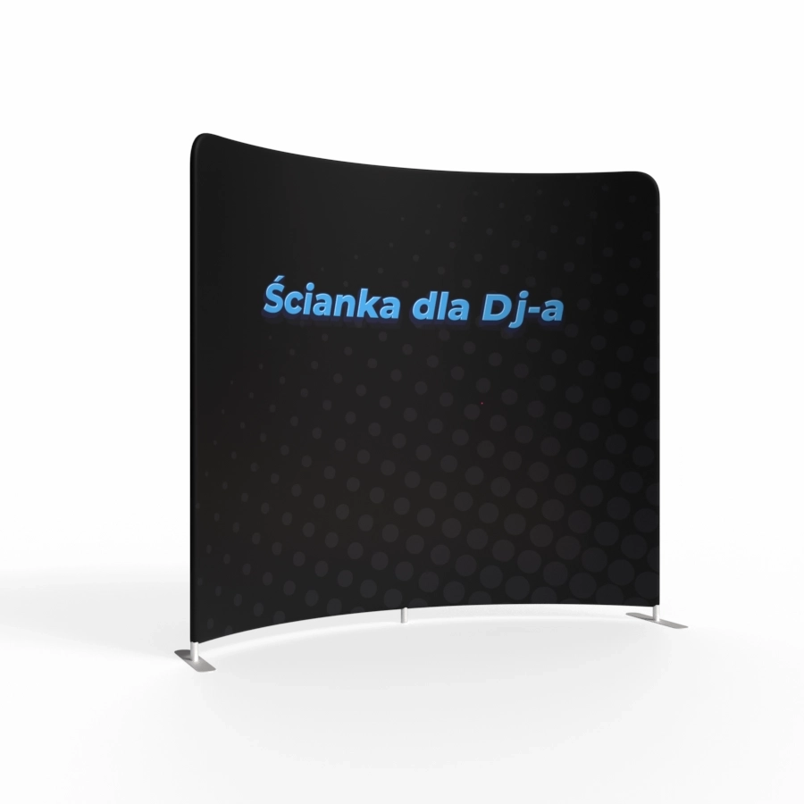 Ścianka Reklamowa Łukowa dla DJ-a 240x230 cm | Coleus Druk Dwustronny 