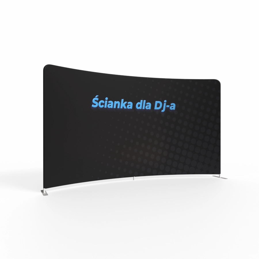 Ścianka Reklamowa Łukowa dla DJ-a 400x230 cm | Coleus Druk Dwustronny  