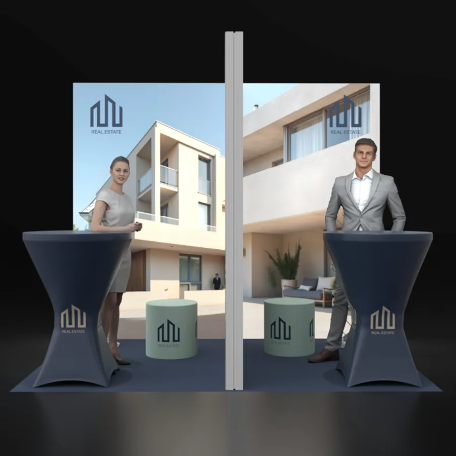 Świecące stoisko targowe modułowe 3x2m.webp