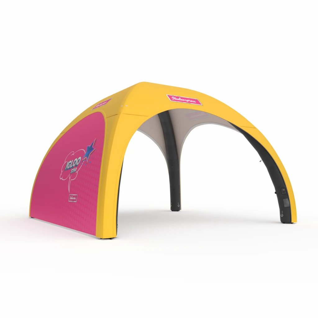 Namiot stałociśnieniowy Igloo Star 6x6 na power bank z jedną ścianą