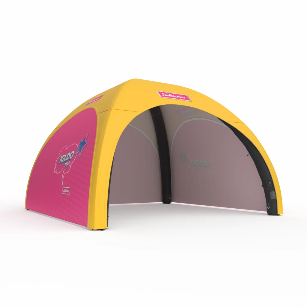 Namiot stałociśnieniowy Igloo Star 6x6 na power bank z trzema ścianami