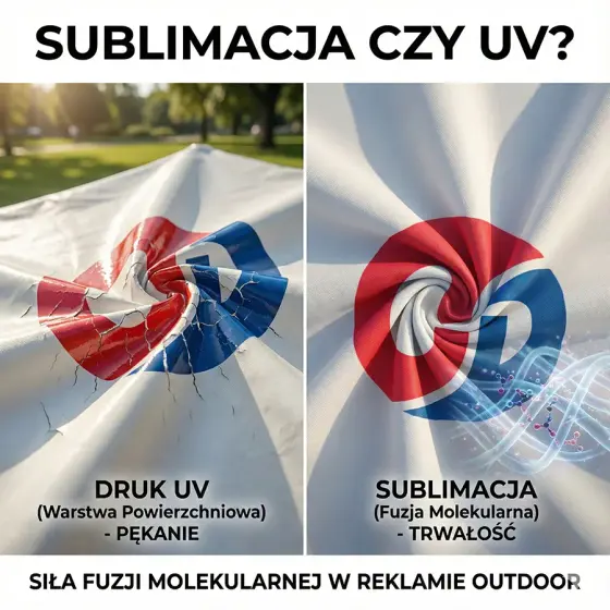 Sublimacja czy UV? Siła Fuzji Molekularnej w Reklamie Outdoor